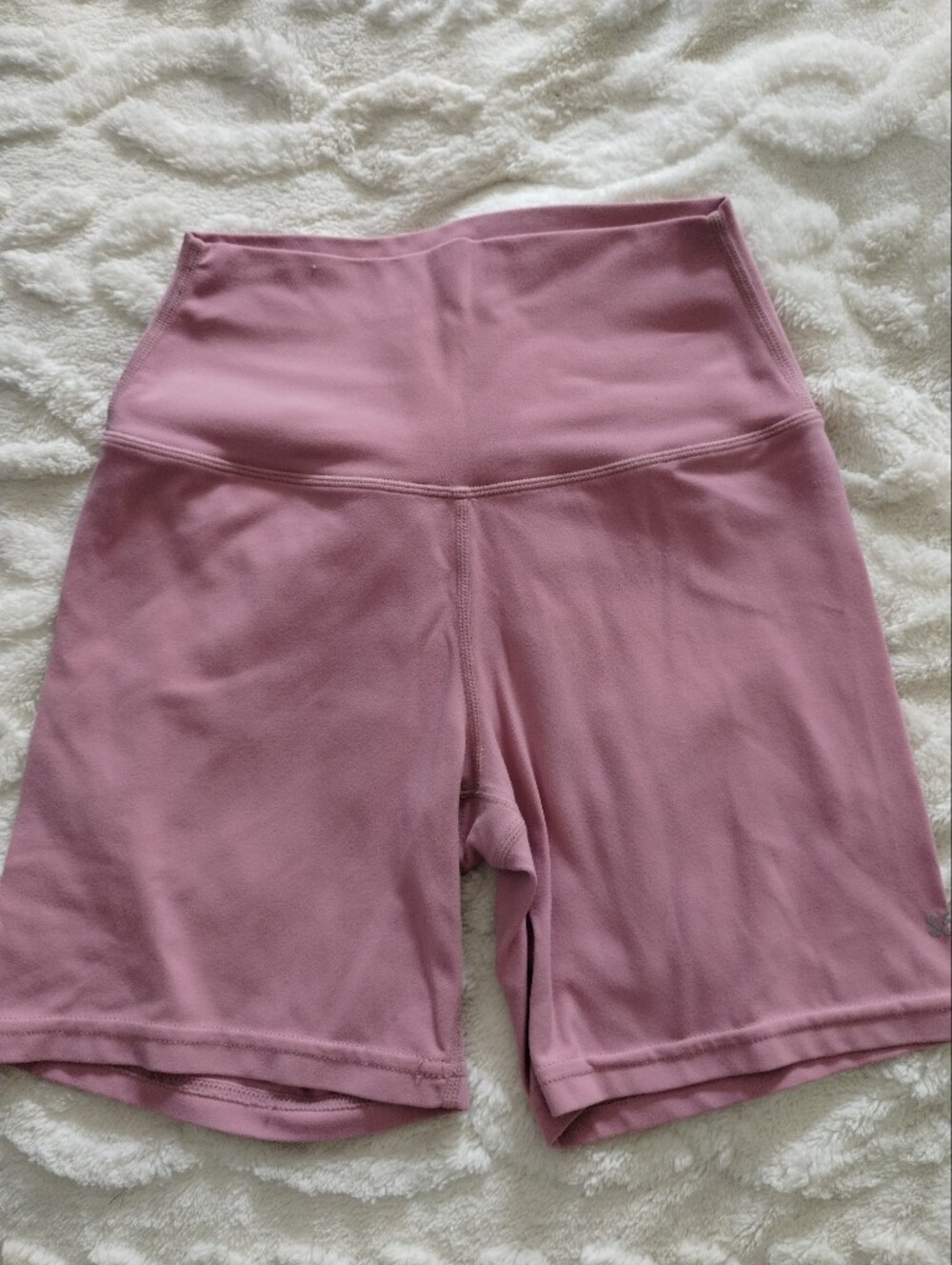 Splits59 Dusty Mauve High-Waist Bike Shorts Small